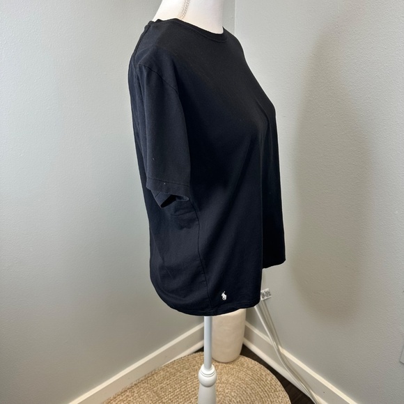 Polo by Ralph Lauren Black Cotton Jersey Crewneck  Tee size Large - Picture 2 of 6